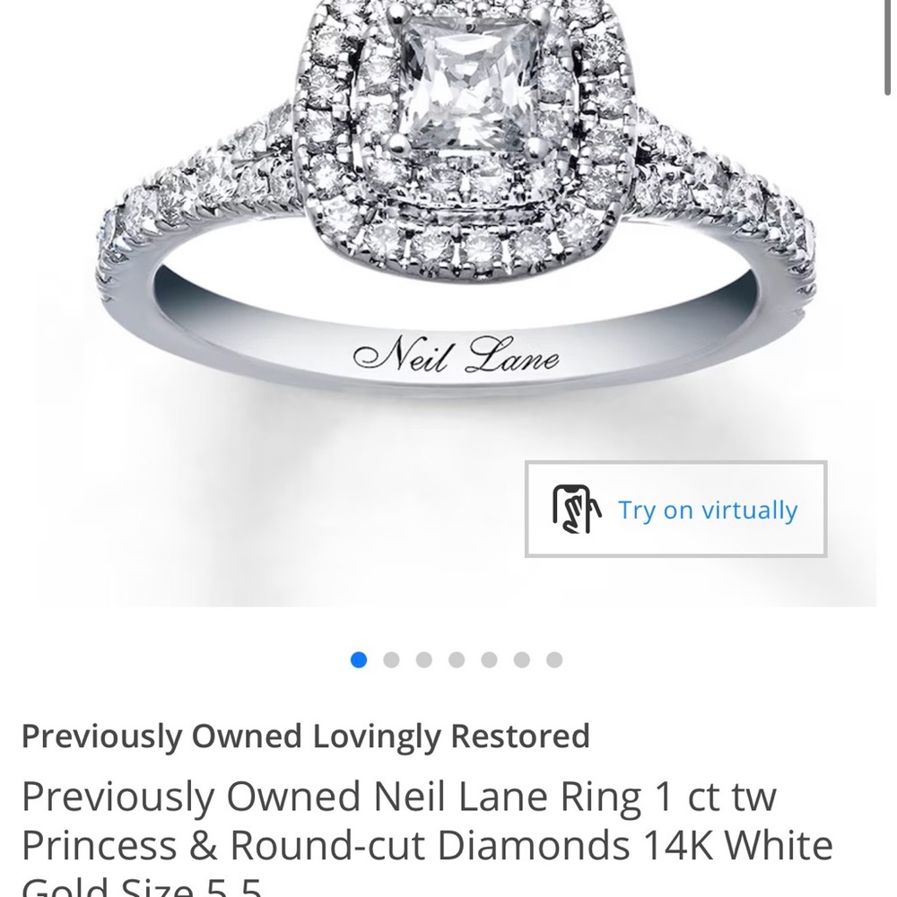 Neil Lane White Gold Diamond Ring